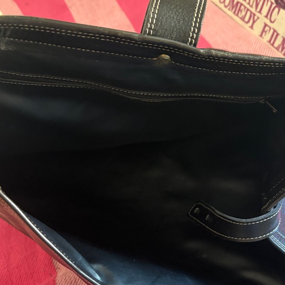 Lancel Black Leather ToteBag, bucket bag - Picture 16 of 16